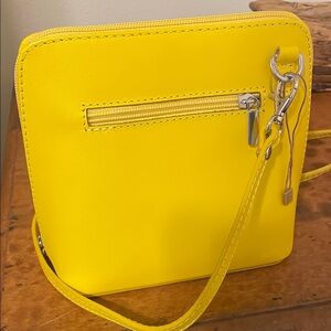 Vera Pelle Italian Leather Cross Body Purse
